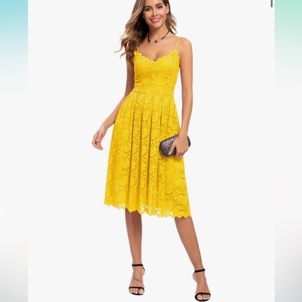 New A Line Lace Dress